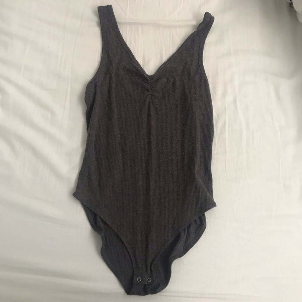 Soft Grey Bodysuit (American Eagle)